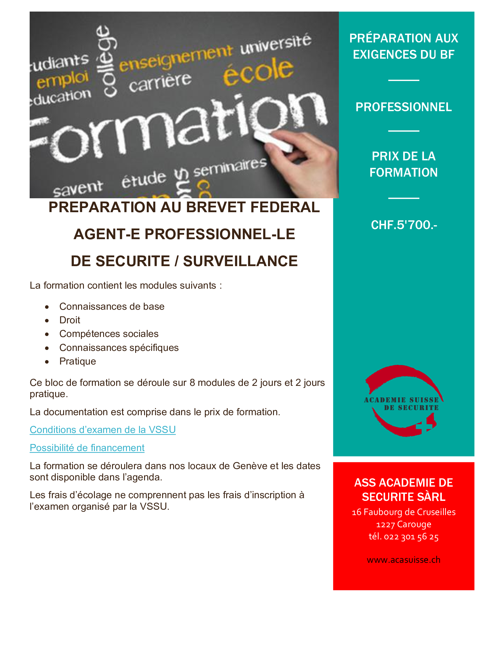 Préparation au BF 09 25 Préparation au BF 09 25